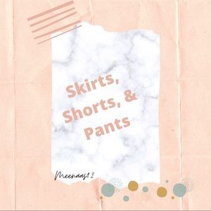 Skirts, shorts, and pants